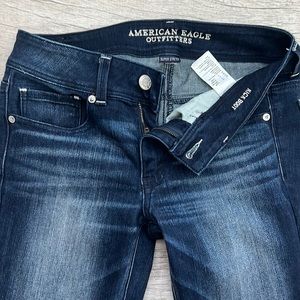 American Eagle Kick Boot Super Stretch Jeans Womens Size 8 X-Long